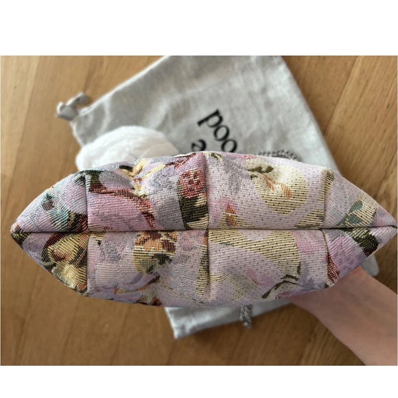 NWT Vivienne Westwood Floral Cloth Frame-Top Shoulder Bag w DUSTBAG! 9.1in X 5.5 - Picture 7 of 9